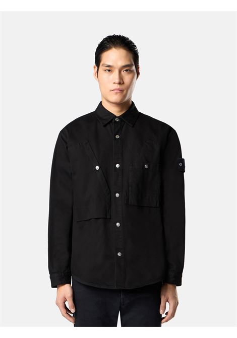 bull denim-tc shirt man black STONE ISLAND | K2S15 1100008 S00J5V0029